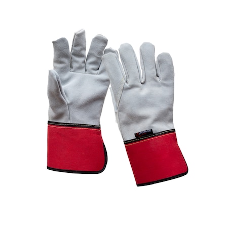 Safe Handler Performance Leather Safety Work Gloves, OSFM, PR SH-MS-747-S